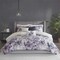 Madison Park Enza 7 Piece Cotton Printed Comforter Set Purple Cal King